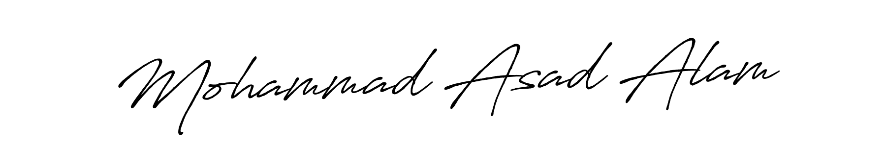Use a signature maker to create a handwritten signature online. With this signature software, you can design (Antro_Vectra_Bolder) your own signature for name Mohammad Asad Alam. Mohammad Asad Alam signature style 7 images and pictures png