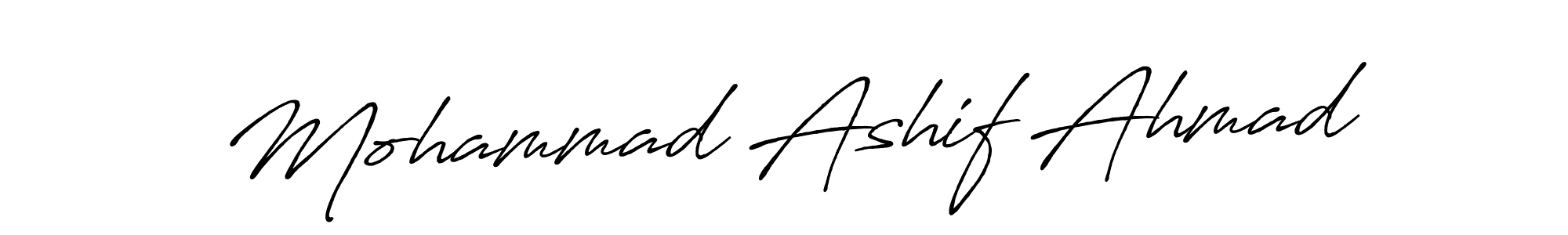 Design your own signature with our free online signature maker. With this signature software, you can create a handwritten (Antro_Vectra_Bolder) signature for name Mohammad Ashif Ahmad. Mohammad Ashif Ahmad signature style 7 images and pictures png
