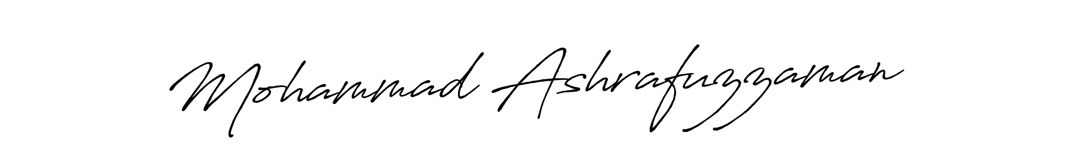 Design your own signature with our free online signature maker. With this signature software, you can create a handwritten (Antro_Vectra_Bolder) signature for name Mohammad Ashrafuzzaman. Mohammad Ashrafuzzaman signature style 7 images and pictures png