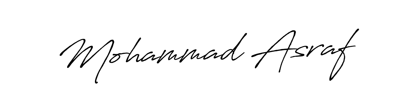 How to make Mohammad Asraf signature? Antro_Vectra_Bolder is a professional autograph style. Create handwritten signature for Mohammad Asraf name. Mohammad Asraf signature style 7 images and pictures png