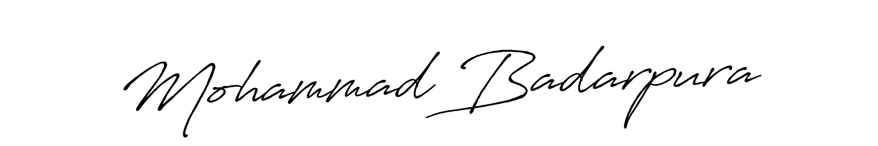 You should practise on your own different ways (Antro_Vectra_Bolder) to write your name (Mohammad Badarpura) in signature. don't let someone else do it for you. Mohammad Badarpura signature style 7 images and pictures png