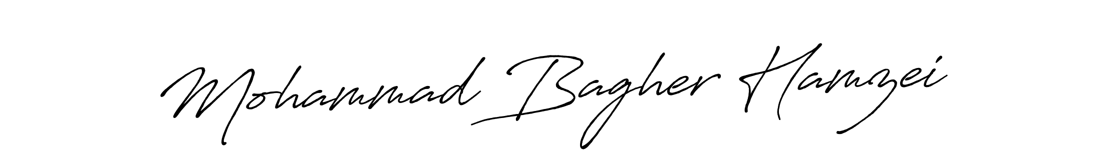Mohammad Bagher Hamzei stylish signature style. Best Handwritten Sign (Antro_Vectra_Bolder) for my name. Handwritten Signature Collection Ideas for my name Mohammad Bagher Hamzei. Mohammad Bagher Hamzei signature style 7 images and pictures png