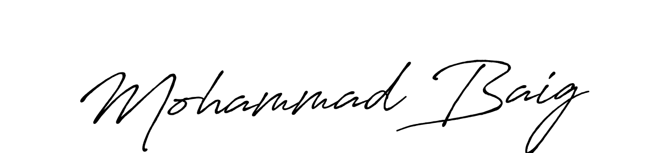 Also You can easily find your signature by using the search form. We will create Mohammad Baig name handwritten signature images for you free of cost using Antro_Vectra_Bolder sign style. Mohammad Baig signature style 7 images and pictures png