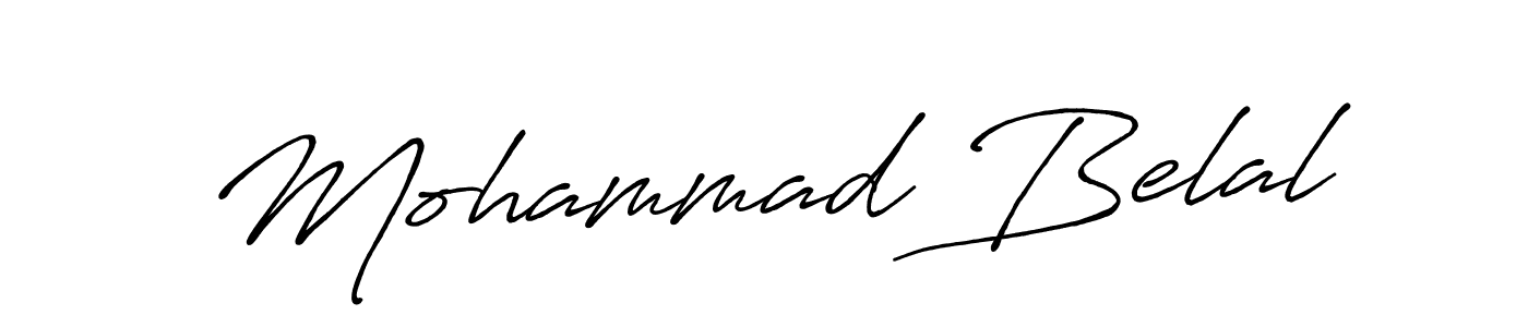 Also we have Mohammad Belal name is the best signature style. Create professional handwritten signature collection using Antro_Vectra_Bolder autograph style. Mohammad Belal signature style 7 images and pictures png