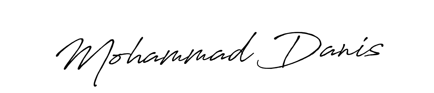 How to make Mohammad Danis name signature. Use Antro_Vectra_Bolder style for creating short signs online. This is the latest handwritten sign. Mohammad Danis signature style 7 images and pictures png