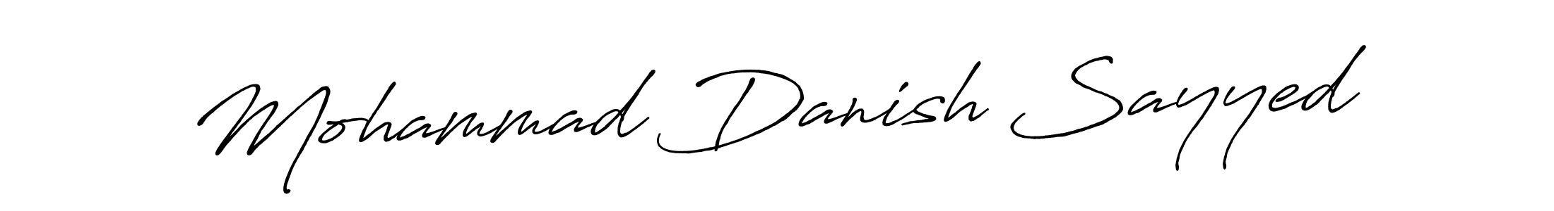 Use a signature maker to create a handwritten signature online. With this signature software, you can design (Antro_Vectra_Bolder) your own signature for name Mohammad Danish Sayyed. Mohammad Danish Sayyed signature style 7 images and pictures png