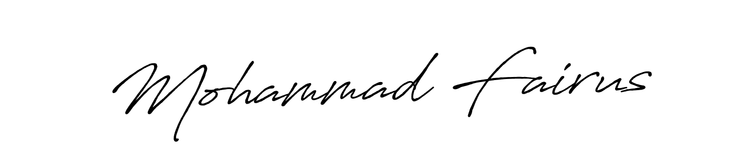 if you are searching for the best signature style for your name Mohammad Fairus. so please give up your signature search. here we have designed multiple signature styles  using Antro_Vectra_Bolder. Mohammad Fairus signature style 7 images and pictures png
