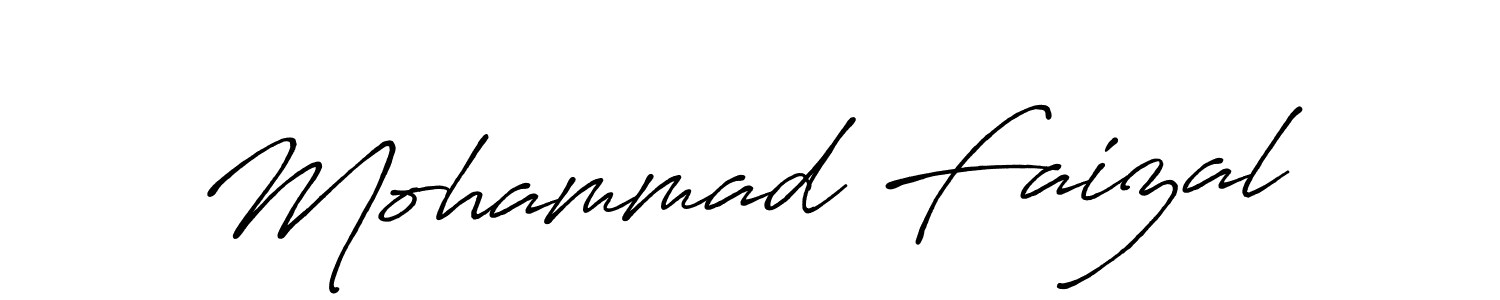 Design your own signature with our free online signature maker. With this signature software, you can create a handwritten (Antro_Vectra_Bolder) signature for name Mohammad Faizal. Mohammad Faizal signature style 7 images and pictures png