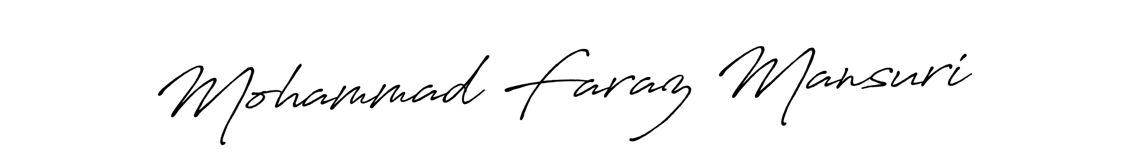 This is the best signature style for the Mohammad Faraz Mansuri name. Also you like these signature font (Antro_Vectra_Bolder). Mix name signature. Mohammad Faraz Mansuri signature style 7 images and pictures png