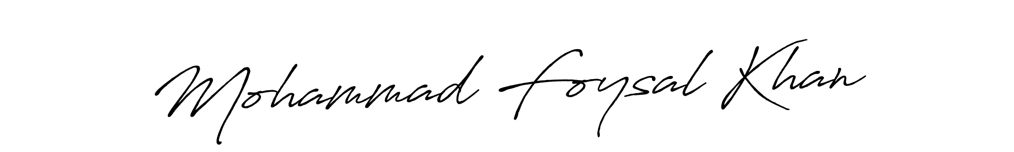 Mohammad Foysal Khan stylish signature style. Best Handwritten Sign (Antro_Vectra_Bolder) for my name. Handwritten Signature Collection Ideas for my name Mohammad Foysal Khan. Mohammad Foysal Khan signature style 7 images and pictures png