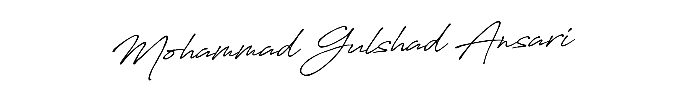 The best way (Antro_Vectra_Bolder) to make a short signature is to pick only two or three words in your name. The name Mohammad Gulshad Ansari include a total of six letters. For converting this name. Mohammad Gulshad Ansari signature style 7 images and pictures png