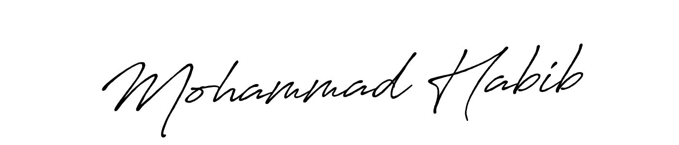 if you are searching for the best signature style for your name Mohammad Habib. so please give up your signature search. here we have designed multiple signature styles  using Antro_Vectra_Bolder. Mohammad Habib signature style 7 images and pictures png