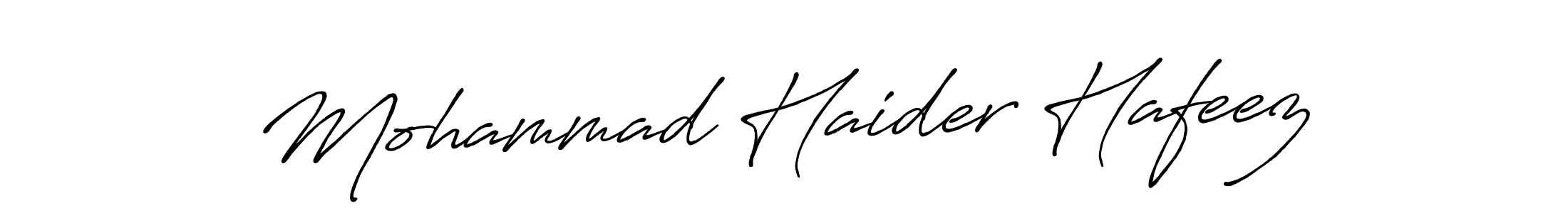 Use a signature maker to create a handwritten signature online. With this signature software, you can design (Antro_Vectra_Bolder) your own signature for name Mohammad Haider Hafeez. Mohammad Haider Hafeez signature style 7 images and pictures png