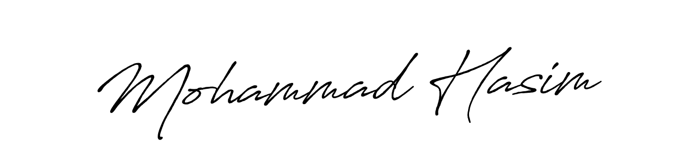 Make a beautiful signature design for name Mohammad Hasim. With this signature (Antro_Vectra_Bolder) style, you can create a handwritten signature for free. Mohammad Hasim signature style 7 images and pictures png