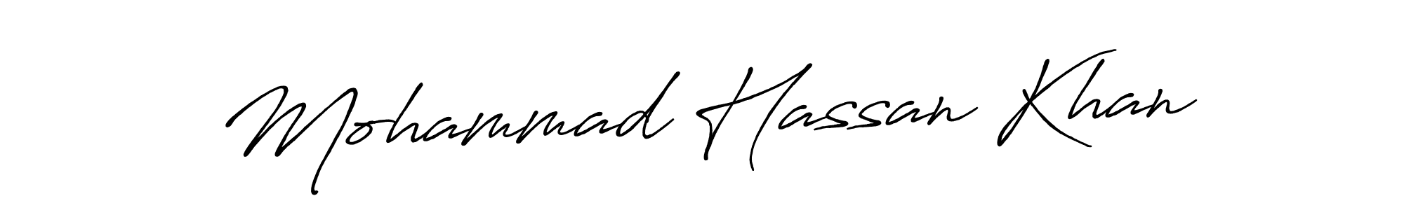 The best way (Antro_Vectra_Bolder) to make a short signature is to pick only two or three words in your name. The name Mohammad Hassan Khan include a total of six letters. For converting this name. Mohammad Hassan Khan signature style 7 images and pictures png