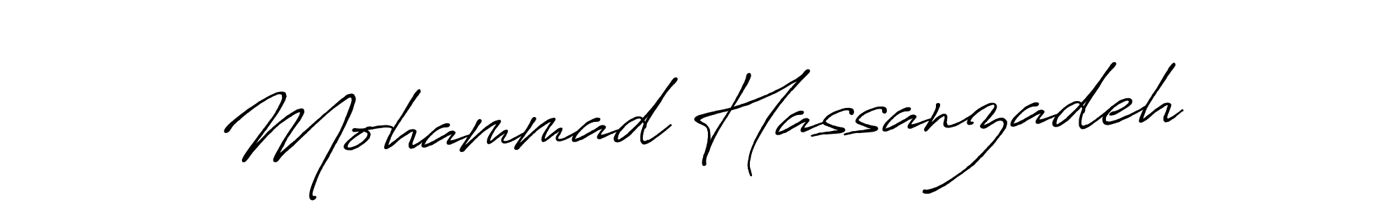 Design your own signature with our free online signature maker. With this signature software, you can create a handwritten (Antro_Vectra_Bolder) signature for name Mohammad Hassanzadeh. Mohammad Hassanzadeh signature style 7 images and pictures png