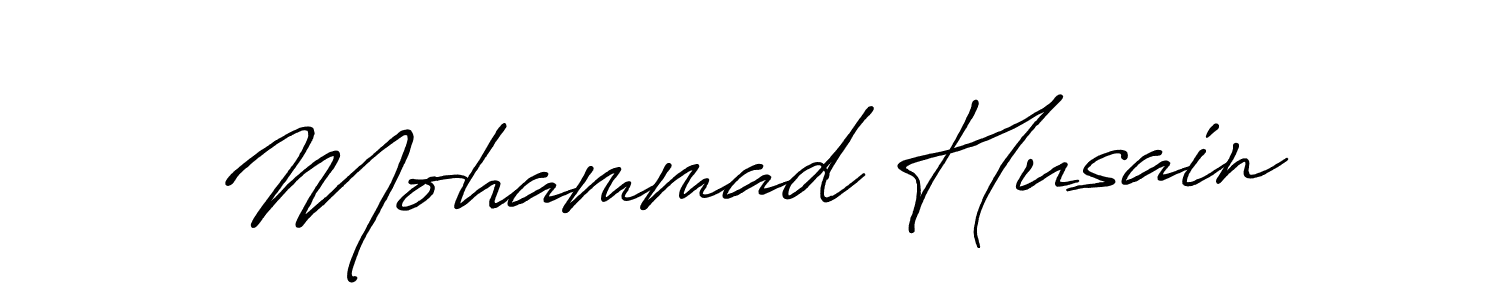 Mohammad Husain stylish signature style. Best Handwritten Sign (Antro_Vectra_Bolder) for my name. Handwritten Signature Collection Ideas for my name Mohammad Husain. Mohammad Husain signature style 7 images and pictures png