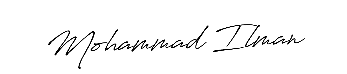 Also You can easily find your signature by using the search form. We will create Mohammad Ilman name handwritten signature images for you free of cost using Antro_Vectra_Bolder sign style. Mohammad Ilman signature style 7 images and pictures png