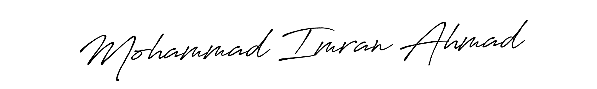 Also we have Mohammad Imran Ahmad name is the best signature style. Create professional handwritten signature collection using Antro_Vectra_Bolder autograph style. Mohammad Imran Ahmad signature style 7 images and pictures png