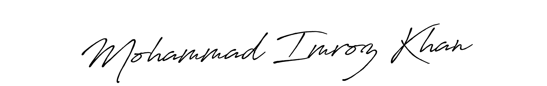 Here are the top 10 professional signature styles for the name Mohammad Imroz Khan. These are the best autograph styles you can use for your name. Mohammad Imroz Khan signature style 7 images and pictures png