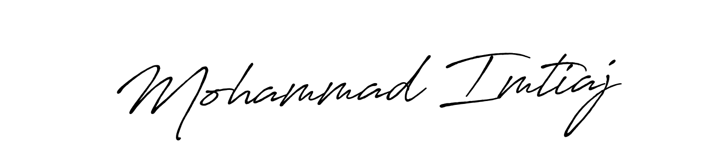 Create a beautiful signature design for name Mohammad Imtiaj. With this signature (Antro_Vectra_Bolder) fonts, you can make a handwritten signature for free. Mohammad Imtiaj signature style 7 images and pictures png