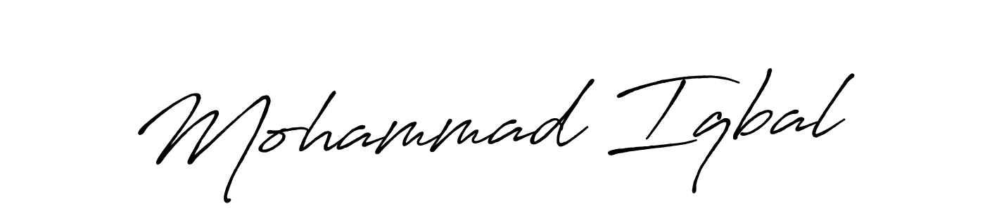 if you are searching for the best signature style for your name Mohammad Iqbal. so please give up your signature search. here we have designed multiple signature styles  using Antro_Vectra_Bolder. Mohammad Iqbal signature style 7 images and pictures png