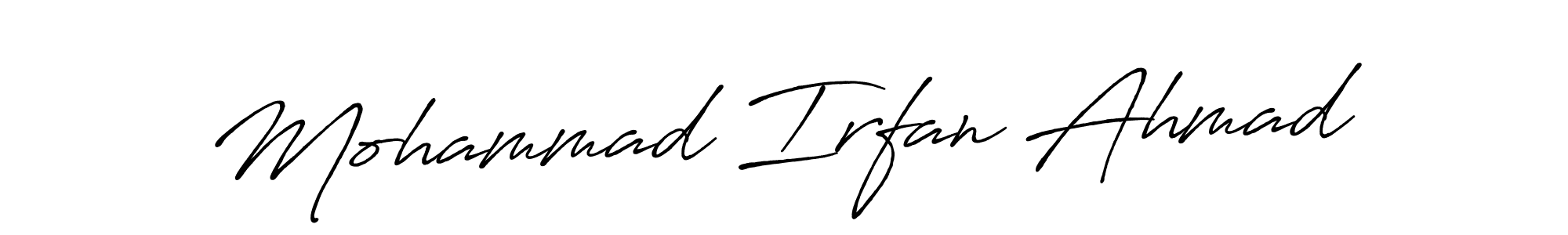 It looks lik you need a new signature style for name Mohammad Irfan Ahmad. Design unique handwritten (Antro_Vectra_Bolder) signature with our free signature maker in just a few clicks. Mohammad Irfan Ahmad signature style 7 images and pictures png