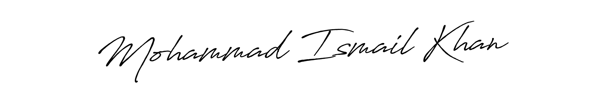 It looks lik you need a new signature style for name Mohammad Ismail Khan. Design unique handwritten (Antro_Vectra_Bolder) signature with our free signature maker in just a few clicks. Mohammad Ismail Khan signature style 7 images and pictures png