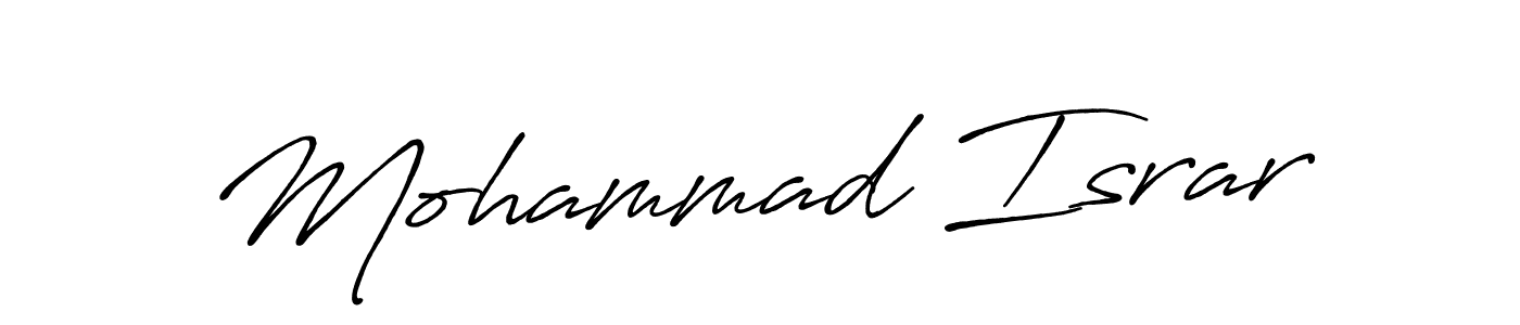 Mohammad Israr stylish signature style. Best Handwritten Sign (Antro_Vectra_Bolder) for my name. Handwritten Signature Collection Ideas for my name Mohammad Israr. Mohammad Israr signature style 7 images and pictures png