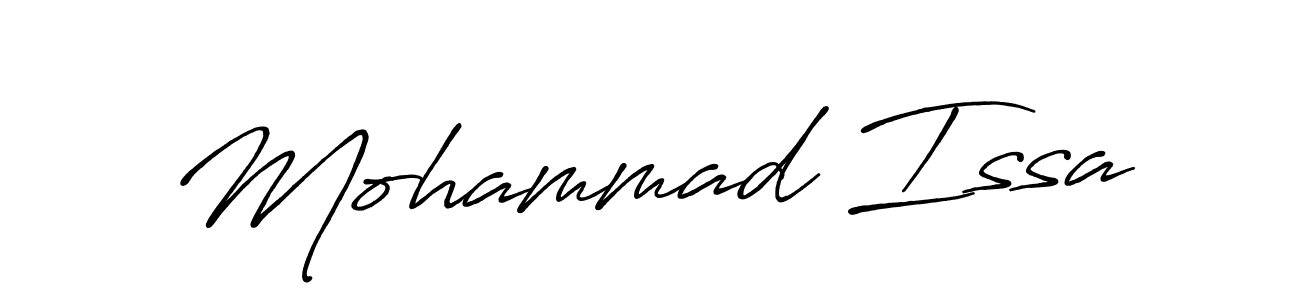 Mohammad Issa stylish signature style. Best Handwritten Sign (Antro_Vectra_Bolder) for my name. Handwritten Signature Collection Ideas for my name Mohammad Issa. Mohammad Issa signature style 7 images and pictures png