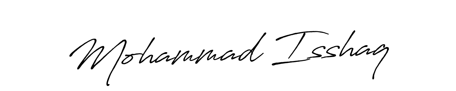 Antro_Vectra_Bolder is a professional signature style that is perfect for those who want to add a touch of class to their signature. It is also a great choice for those who want to make their signature more unique. Get Mohammad Isshaq name to fancy signature for free. Mohammad Isshaq signature style 7 images and pictures png