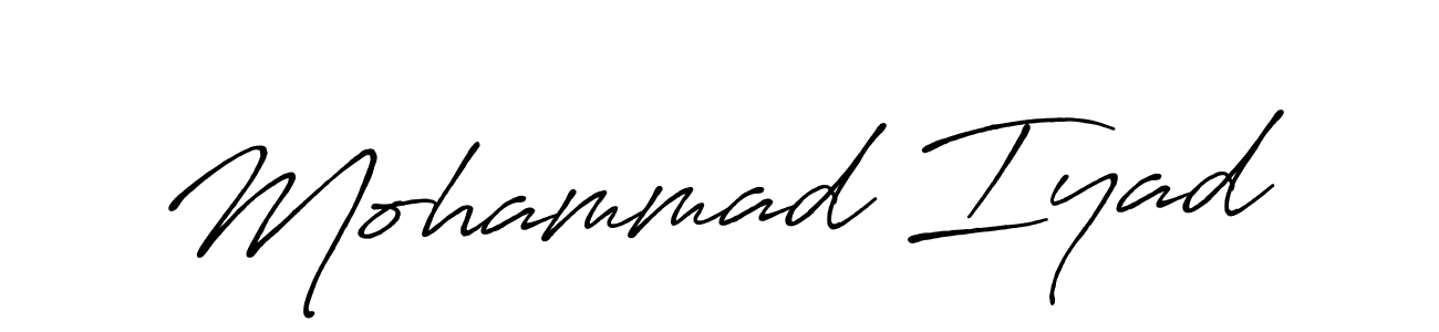 Also You can easily find your signature by using the search form. We will create Mohammad Iyad name handwritten signature images for you free of cost using Antro_Vectra_Bolder sign style. Mohammad Iyad signature style 7 images and pictures png