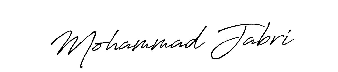 Create a beautiful signature design for name Mohammad Jabri. With this signature (Antro_Vectra_Bolder) fonts, you can make a handwritten signature for free. Mohammad Jabri signature style 7 images and pictures png