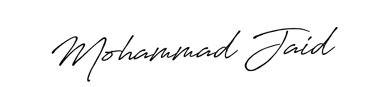 Make a short Mohammad Jaid signature style. Manage your documents anywhere anytime using Antro_Vectra_Bolder. Create and add eSignatures, submit forms, share and send files easily. Mohammad Jaid signature style 7 images and pictures png
