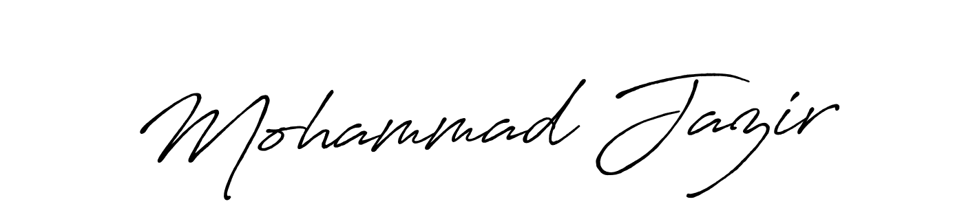 How to make Mohammad Jazir signature? Antro_Vectra_Bolder is a professional autograph style. Create handwritten signature for Mohammad Jazir name. Mohammad Jazir signature style 7 images and pictures png