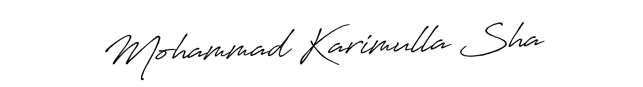 How to Draw Mohammad Karimulla Sha signature style? Antro_Vectra_Bolder is a latest design signature styles for name Mohammad Karimulla Sha. Mohammad Karimulla Sha signature style 7 images and pictures png