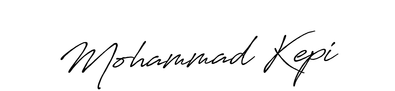 Make a short Mohammad Kepi signature style. Manage your documents anywhere anytime using Antro_Vectra_Bolder. Create and add eSignatures, submit forms, share and send files easily. Mohammad Kepi signature style 7 images and pictures png