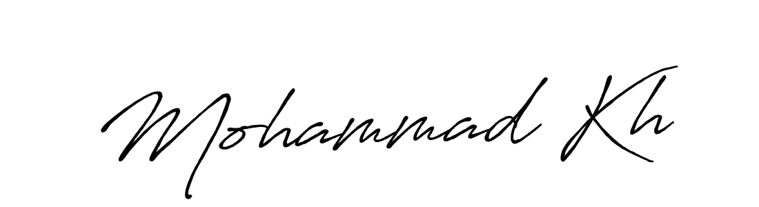 Also You can easily find your signature by using the search form. We will create Mohammad Kh name handwritten signature images for you free of cost using Antro_Vectra_Bolder sign style. Mohammad Kh signature style 7 images and pictures png