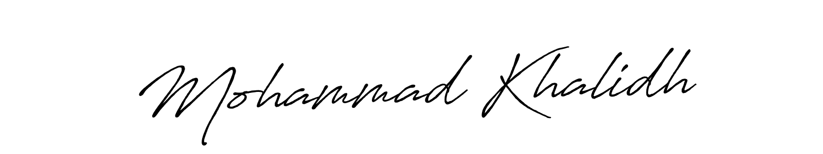 Once you've used our free online signature maker to create your best signature Antro_Vectra_Bolder style, it's time to enjoy all of the benefits that Mohammad Khalidh name signing documents. Mohammad Khalidh signature style 7 images and pictures png