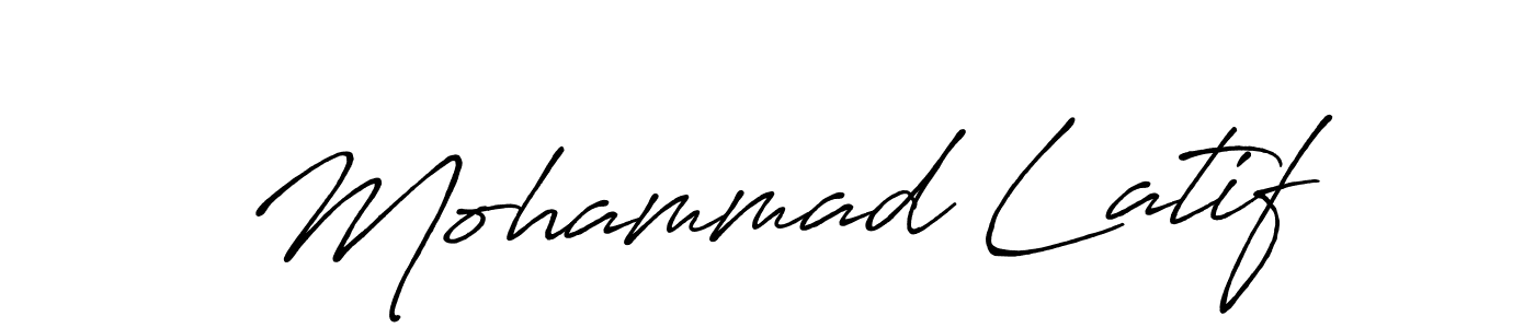 How to make Mohammad Latif signature? Antro_Vectra_Bolder is a professional autograph style. Create handwritten signature for Mohammad Latif name. Mohammad Latif signature style 7 images and pictures png