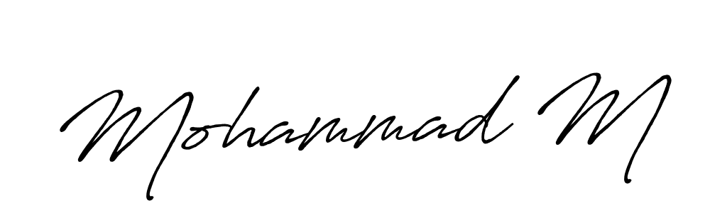 Make a beautiful signature design for name Mohammad M. Use this online signature maker to create a handwritten signature for free. Mohammad M signature style 7 images and pictures png