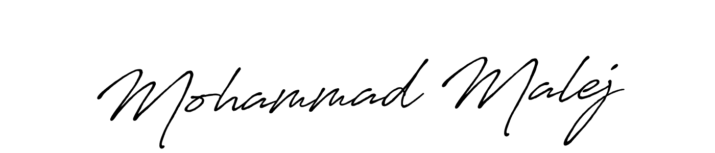 Mohammad Malej stylish signature style. Best Handwritten Sign (Antro_Vectra_Bolder) for my name. Handwritten Signature Collection Ideas for my name Mohammad Malej. Mohammad Malej signature style 7 images and pictures png