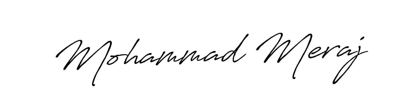 Design your own signature with our free online signature maker. With this signature software, you can create a handwritten (Antro_Vectra_Bolder) signature for name Mohammad Meraj. Mohammad Meraj signature style 7 images and pictures png