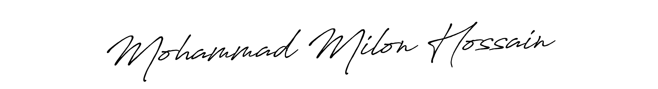 Once you've used our free online signature maker to create your best signature Antro_Vectra_Bolder style, it's time to enjoy all of the benefits that Mohammad Milon Hossain name signing documents. Mohammad Milon Hossain signature style 7 images and pictures png
