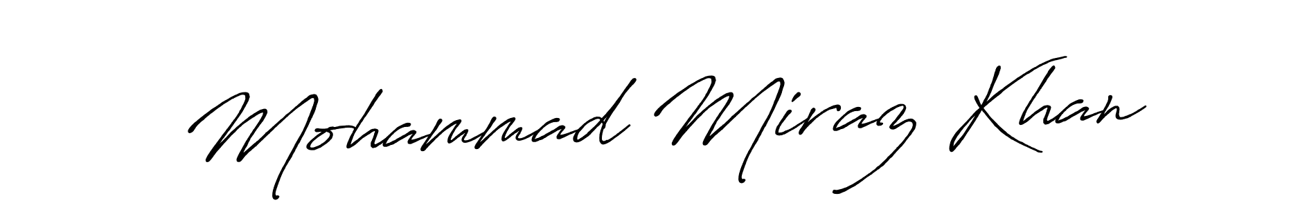 Use a signature maker to create a handwritten signature online. With this signature software, you can design (Antro_Vectra_Bolder) your own signature for name Mohammad Miraz Khan. Mohammad Miraz Khan signature style 7 images and pictures png