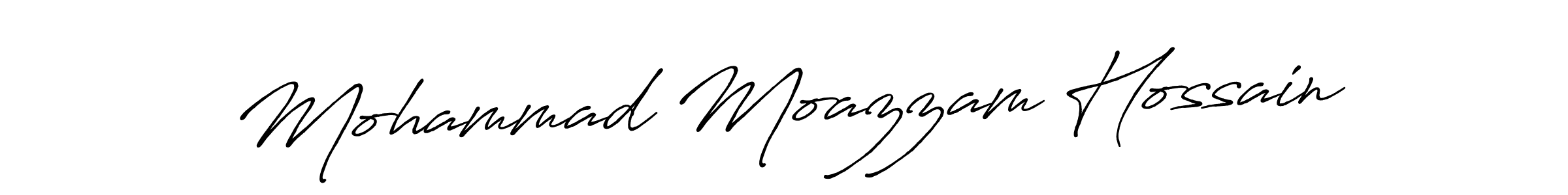 Also we have Mohammad Moazzam Hossain name is the best signature style. Create professional handwritten signature collection using Antro_Vectra_Bolder autograph style. Mohammad Moazzam Hossain signature style 7 images and pictures png