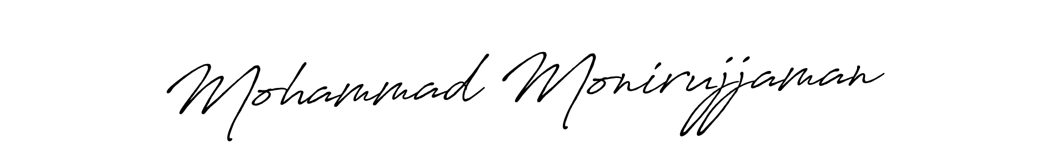 Also we have Mohammad Monirujjaman name is the best signature style. Create professional handwritten signature collection using Antro_Vectra_Bolder autograph style. Mohammad Monirujjaman signature style 7 images and pictures png