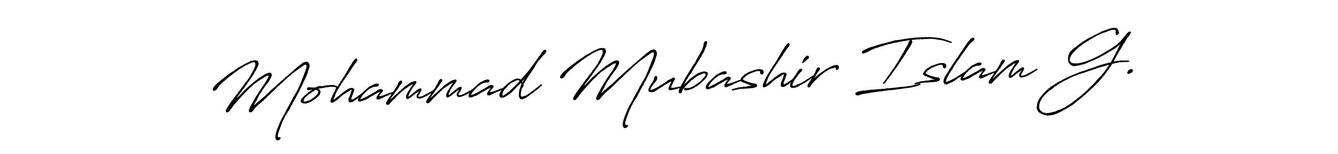 It looks lik you need a new signature style for name Mohammad Mubashir Islam G.. Design unique handwritten (Antro_Vectra_Bolder) signature with our free signature maker in just a few clicks. Mohammad Mubashir Islam G. signature style 7 images and pictures png