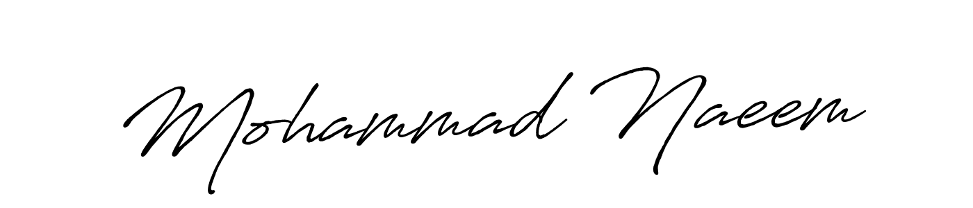 Make a short Mohammad Naeem signature style. Manage your documents anywhere anytime using Antro_Vectra_Bolder. Create and add eSignatures, submit forms, share and send files easily. Mohammad Naeem signature style 7 images and pictures png