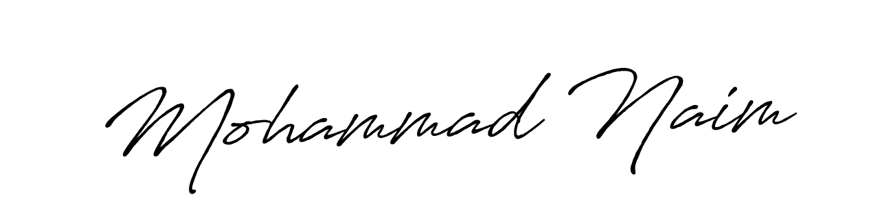 Mohammad Naim stylish signature style. Best Handwritten Sign (Antro_Vectra_Bolder) for my name. Handwritten Signature Collection Ideas for my name Mohammad Naim. Mohammad Naim signature style 7 images and pictures png